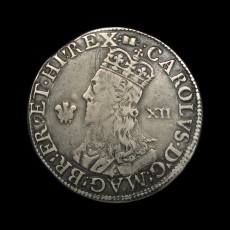 Charles I shilling obverse