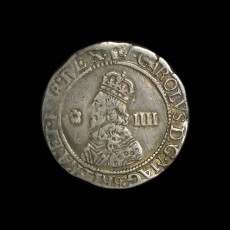 Charles I groat obverse