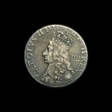 Charles II fourpence obverse