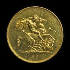 Victoria five pounds reverse