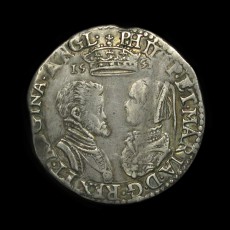 Philip and Mary shilling obverse
