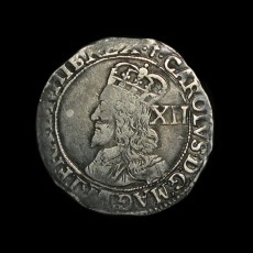 Charles I shilling obverse