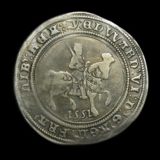Edward VI halfcrown obverse