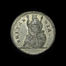 Charles II tin farthing reverse