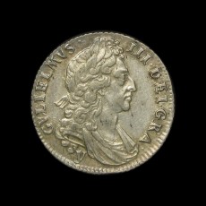 William III shilling obverse