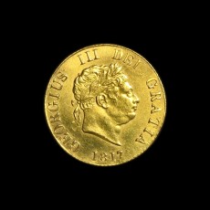George III half sovereign obverse