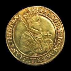 James II unite obverse