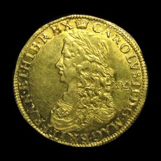 Charles II unite obverse