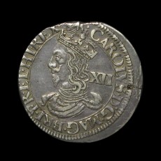 Charles I shilling obverse