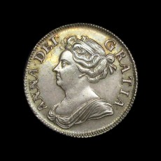 Anne shilling obverse