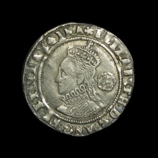 Elizabeth I sixpence obverse