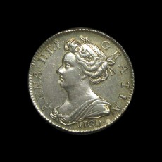 Anne sixpence obverse