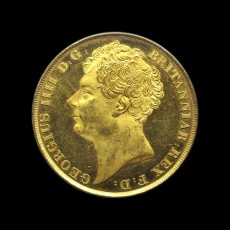 George IV two pounds obverse