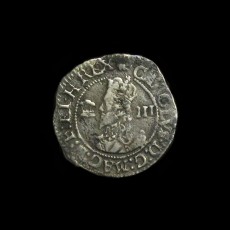 Charles I threepence obverse
