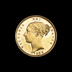 Victoria half sovereign obverse