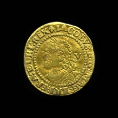 James I quarter laurel obverse