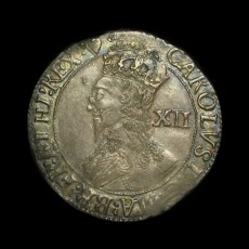 Charles I shilling obverse