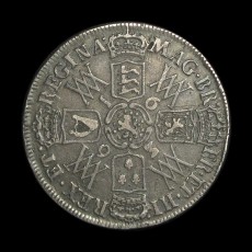 William and Mary halfcrown reverse