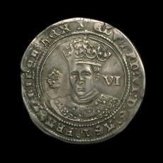 Edward VI sixpence obverse
