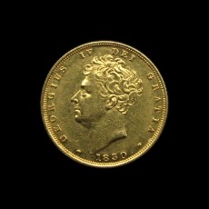 George IV sovereign obverse