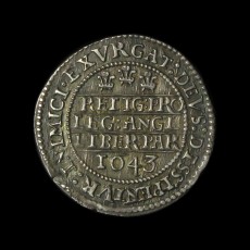 Charles I sixpence reverse