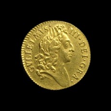 William III half guinea obverse