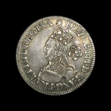 Elizabeth I sixpence obverse