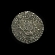 Henry VII halfgroat obverse