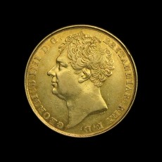 George IV two pounds obverse
