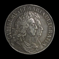 William and Mary crown obverse