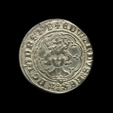 Edward III halfgroat obverse