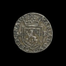 Mary half testoon obverse