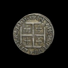 Mary half testoon reverse