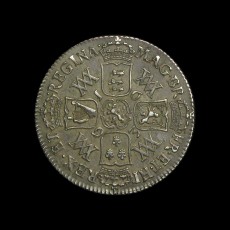 William and Mary shilling reverse