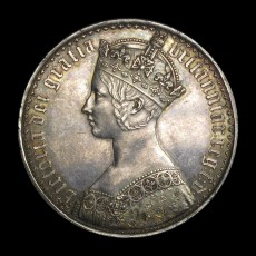 Victoria gothic crown obverse