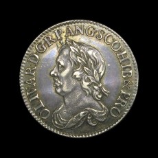 Cromwell shilling obverse