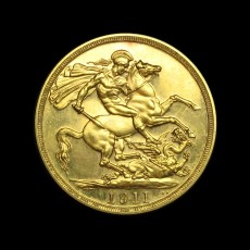 George V two pounds reverse