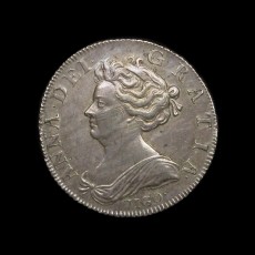 Anne shilling obverse