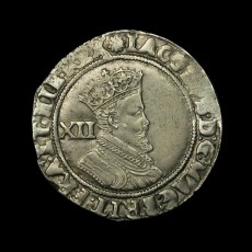 James I shilling obverse