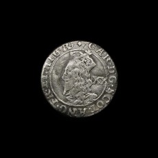 Charles I twenty pence obverse