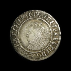 Elizabeth I sixpence obverse