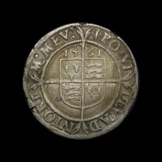 Elizabeth I sixpence reverse