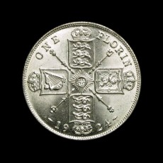 George V florin reverse
