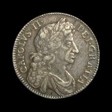 Charles II halfcrown obverse