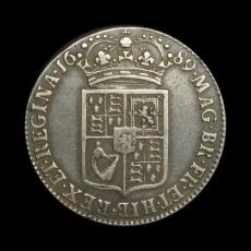 William and Mary halfcrown reverse