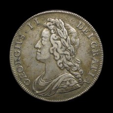 George II halfcrown obverse