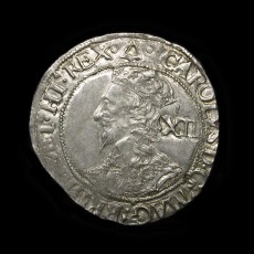 Charles I shilling obverse