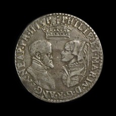 Philip and Mary shilling obverse