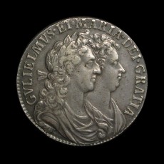 William and Mary halfcrown obverse