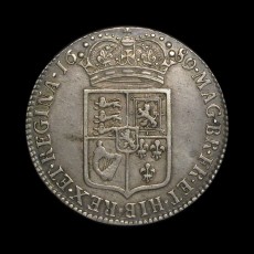 William and Mary halfcrown reverse